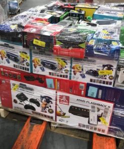 Games liquidation pallets mixed with toys